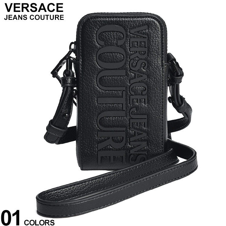 VERSACE JEANS COUTURE ポーチ　メンズポーチ　ストラップ付き VERSACE JEANS COUTURE ポーチ メンズポーチ ストラップ付き