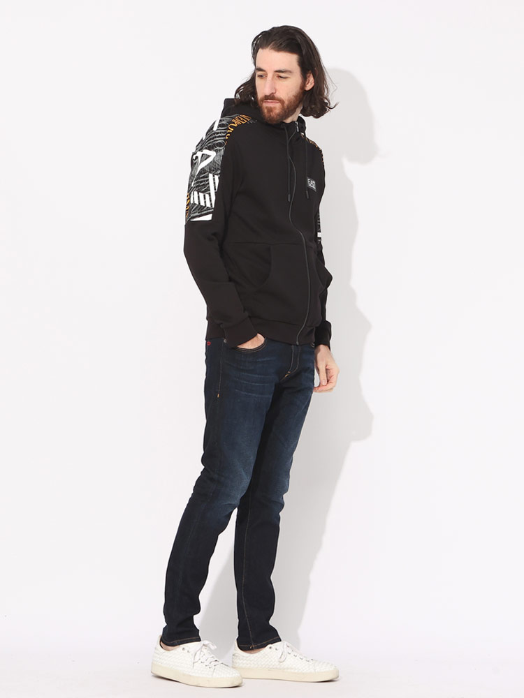 【EA7】パーカー スウェット ロゴ フード付きネック 長袖 EMPORIO ARMANI EA7（エンポリオアルマーニイーエーセブン）の