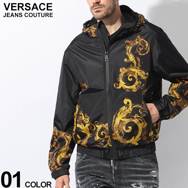 ヴェルサーチェ アウター VERSACE JEANS COUTURE メンズ ナイロンウィンドブレーカー バックロゴ VC76GAS406 :  7537217601 : ゼンオンライン - 通販 - Yahoo!ショッピング