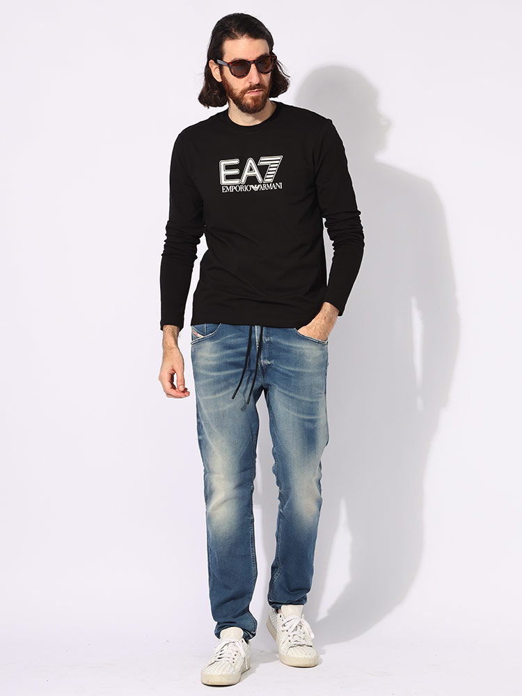 DIESEL（ディーゼル） ストレッチ ダメージ加工 スリムフィット ジョグ