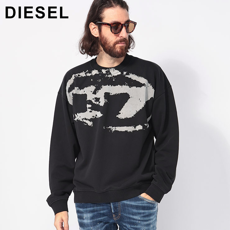 DIESEL（ディーゼル） フロッキーオーバルD クルーネック トレーナー