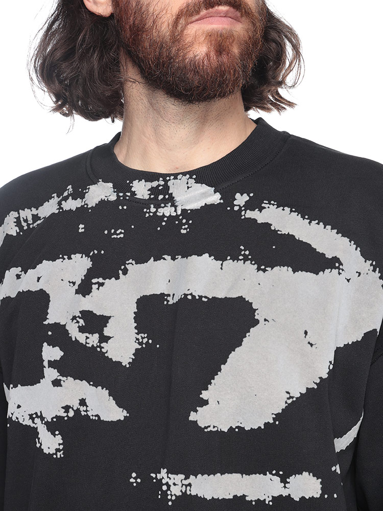 DIESEL（ディーゼル） フロッキーオーバルD クルーネック トレーナー