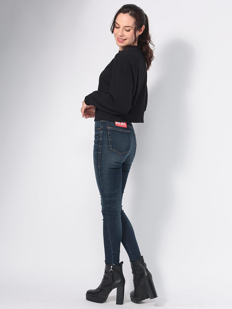 美品 Diesel パターン入りスキニーデニムパンツ DIESEL（ディーゼル） デニムパンツ レディース スーパースキニー