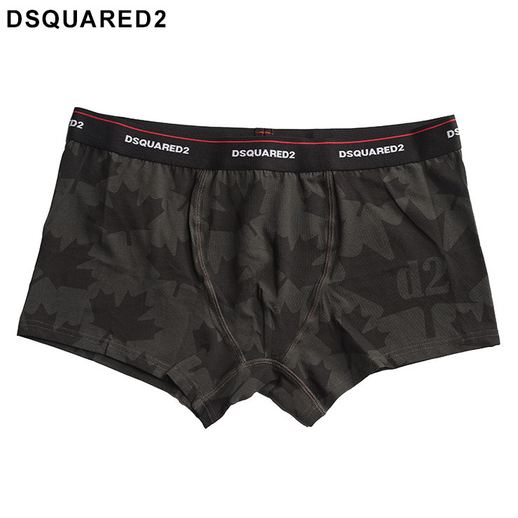 DSQUARED2 ディースクエアード ボクサーパンツ メンズ リーフ柄