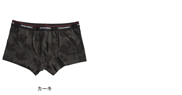 DSQUARED2 ディースクエアード ボクサーパンツ メンズ リーフ柄