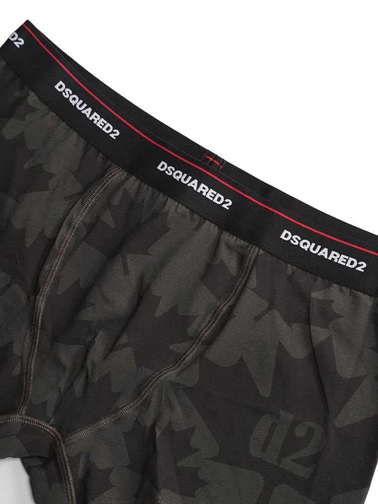 DSQUARED2（ディースクエアード） ボクサーパンツ メンズ リーフ柄 前