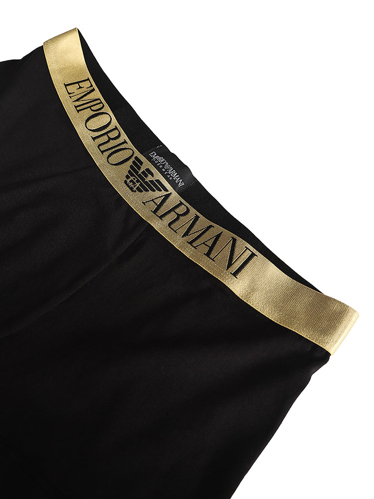 新品未使用　エンポリオアルマーニ　ジャージパンツ　ブラック　ゴールドロゴ入り　L EMPORIO ARMANI エンポリオアルマーニ ロゴジャージーパンツ