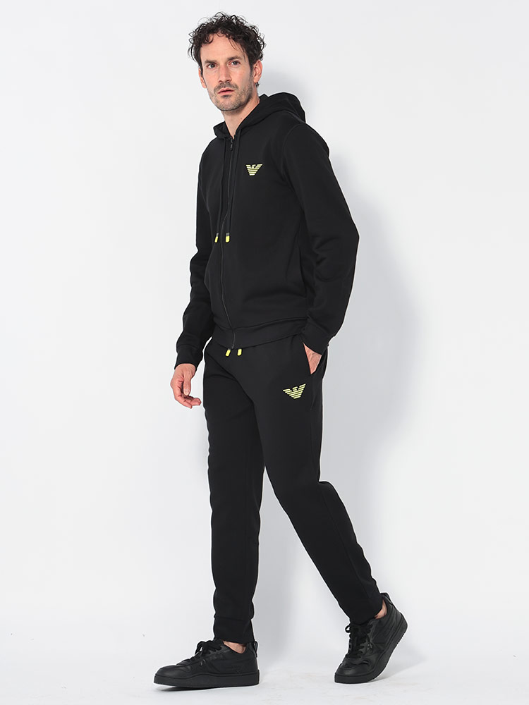美品　アルマーニジーンズ　フルジップスウェットジャケット　イタリア製　刺繍ロゴ ARMANI EXCHANGE アルマーニ エクスチェンジ トレーナー