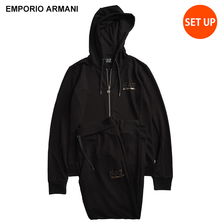 EMPORIO ARMANI エンポリオアルマーニ ゴールドロゴ ジップパーカー