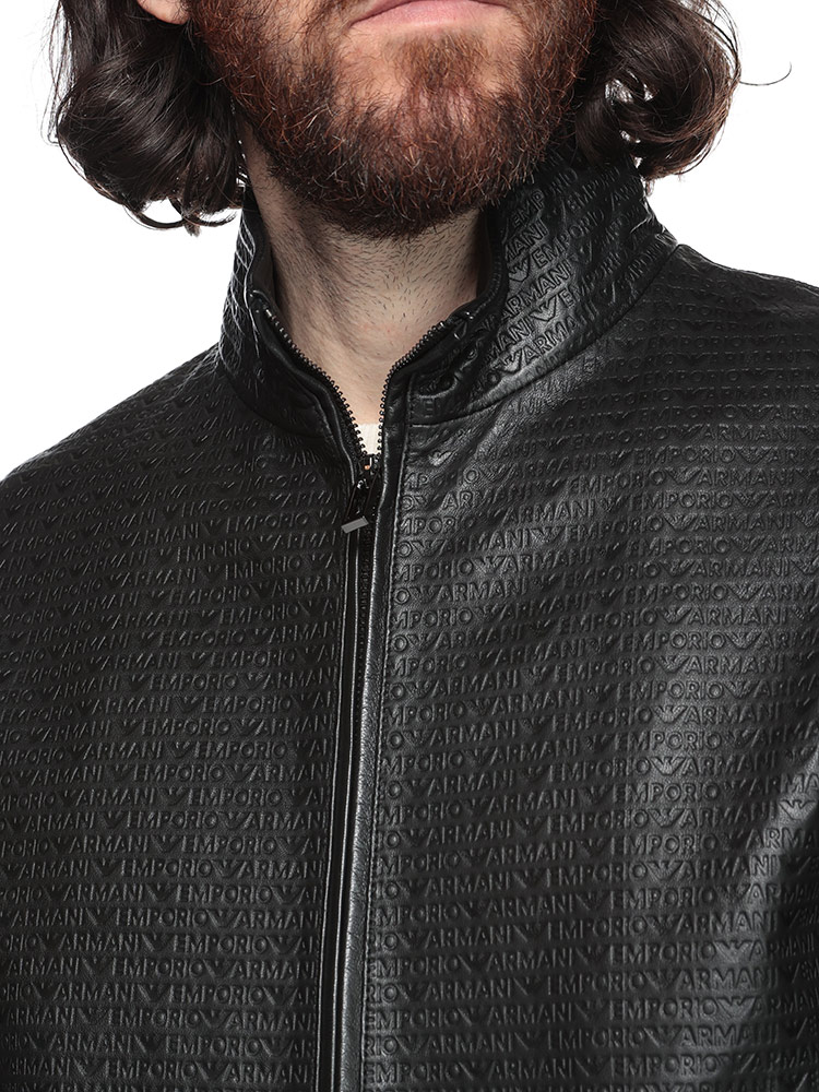 EMPORIO ARMANI エンポリオアルマーニ ラムレザー エンボスロゴ