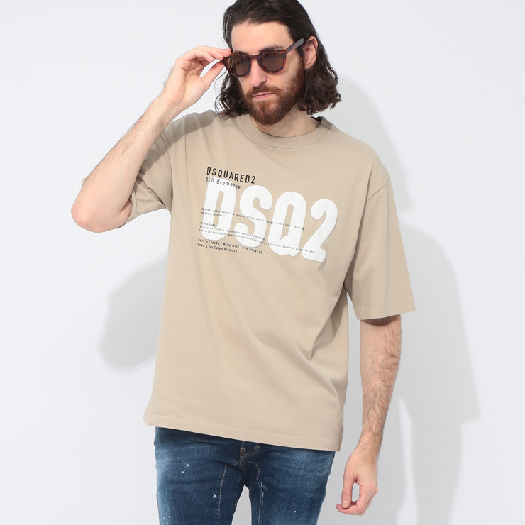 DSQUARED2（ディースクエアード） DSQUARED2 DSQ2 プリント クルー