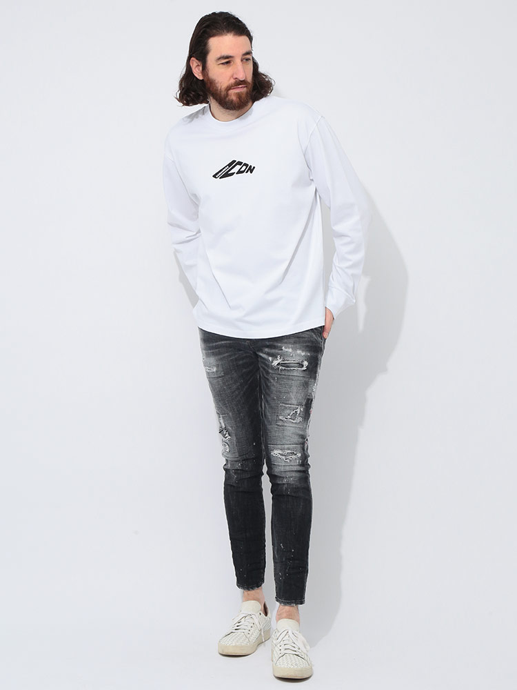 DSQUARED2（ディースクエアード） DSQUARED2 ICON プリント クルー