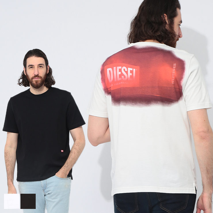 DIESEL（ディーゼル） 半袖 Tシャツ メンズ バックステージ プリント