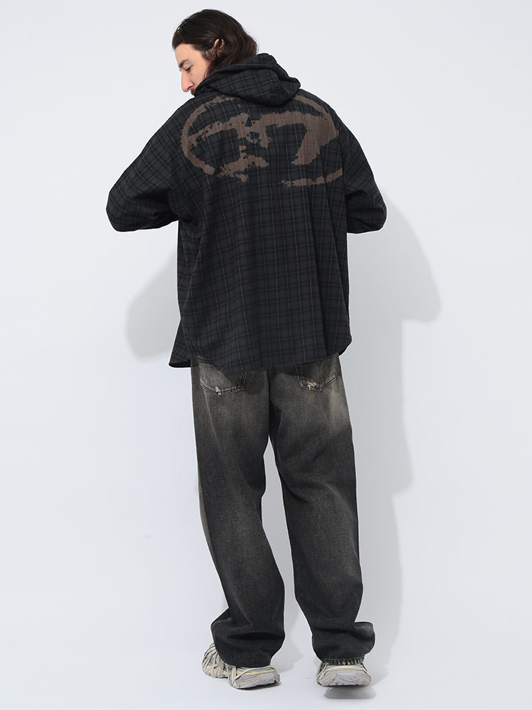 DIESEL チェック柄デニムジャケット DIESEL（ディーゼル）の「レディース ジャケット チェック柄