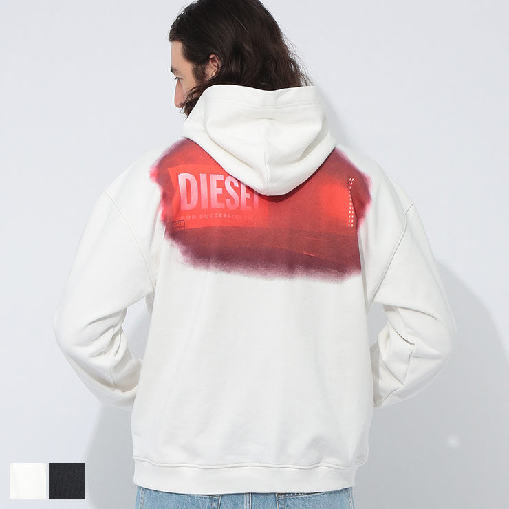 DIESEL（ディーゼル） バックステージ プリント プルオーバー パーカー