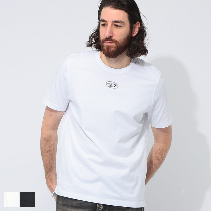 DIESEL ディーゼル オーバルD クルーネック 半袖 Tシャツ メンズ