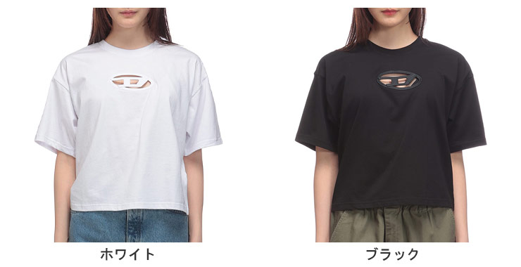 残り1点☆DIESEL半袖Tシャツ DIESEL（ディーゼル） 半袖 Tシャツ レディース オーバルD クルー