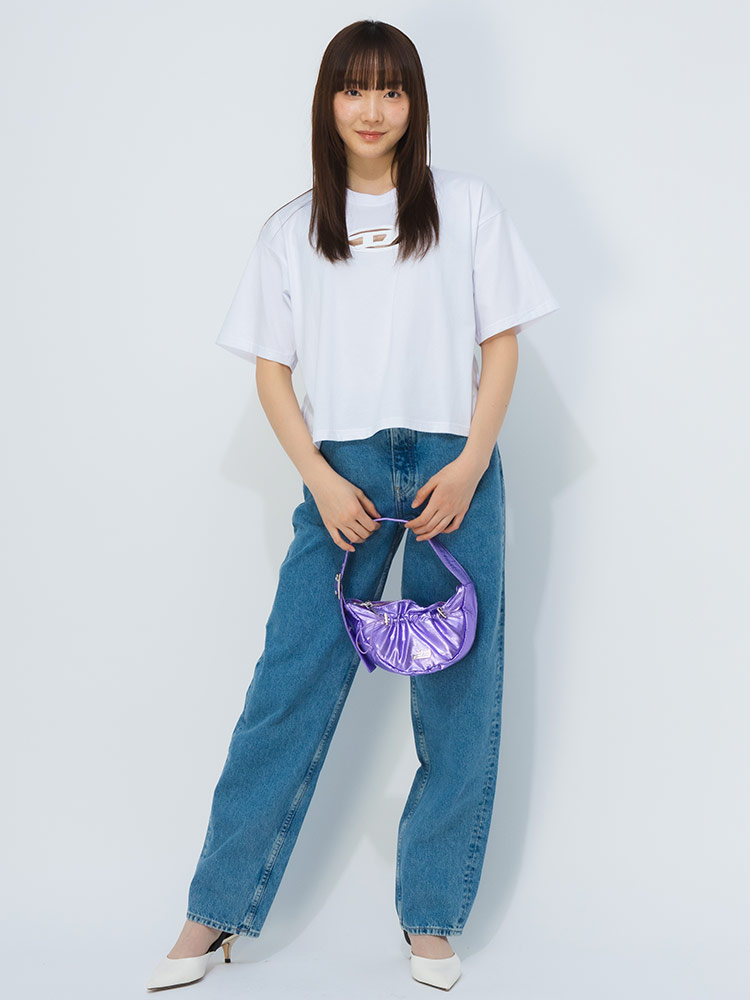 DIESEL（ディーゼル） 半袖 Tシャツ レディース オーバルD クルー