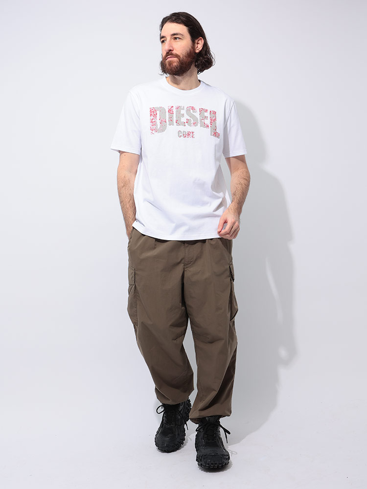 DIESEL（ディーゼル） DIESEL CORE ロゴプリント クルーネック 半袖 T