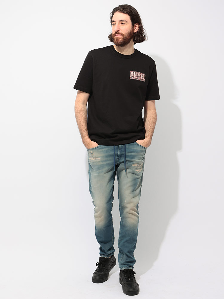 00s Y2K DIESEL ディーゼル 花柄 パッチワーク 半袖シャツ 00s Y2K DIESEL ディーゼル 花柄 パッチワーク 半袖シャツ