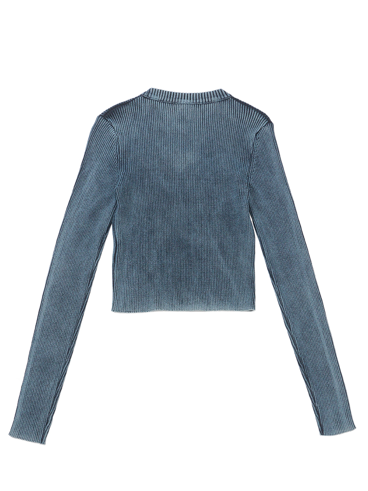 DIESEL（ディーゼル） 長袖ニット レディース オーバルDプレートクルー