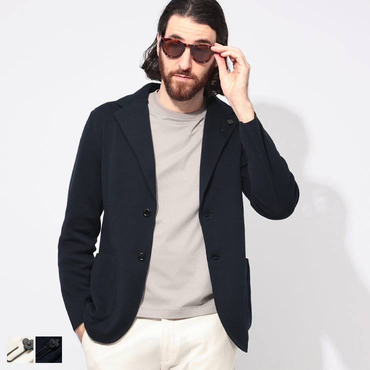 LARDINI ニットジャケット ストライプ コットン オールシーズン Mサイズ LARDINI〈ラルディーニ〉公式通販｜Gente di Mare ONLINE STORE