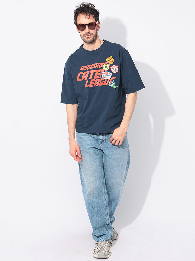 DSQUARED2（ディースクエアード） 半袖 Tシャツ メンズ ダメージ