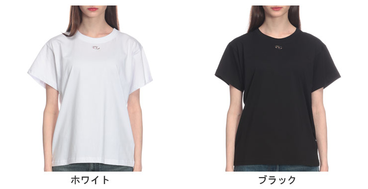 DIESEL（ディーゼル） 半袖 Tシャツ レディース スモールオーバルD