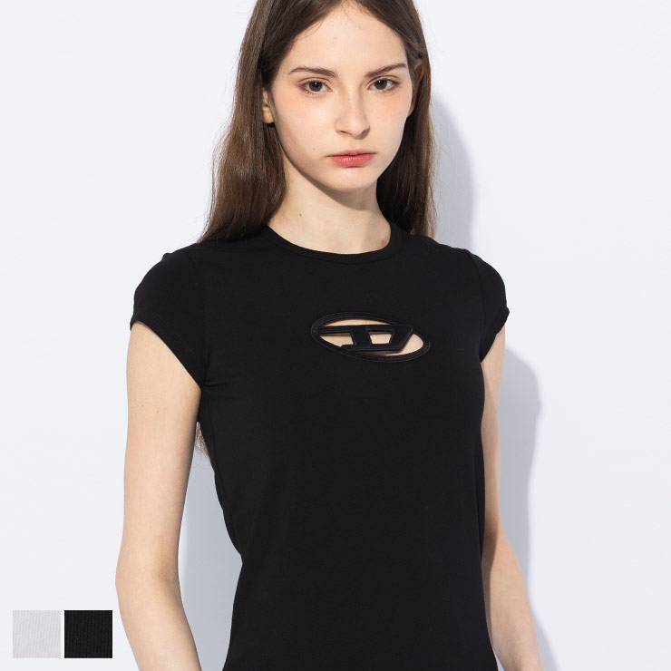 DIESEL ディーゼル 半袖 Tシャツ レディース チェストオーバルD
