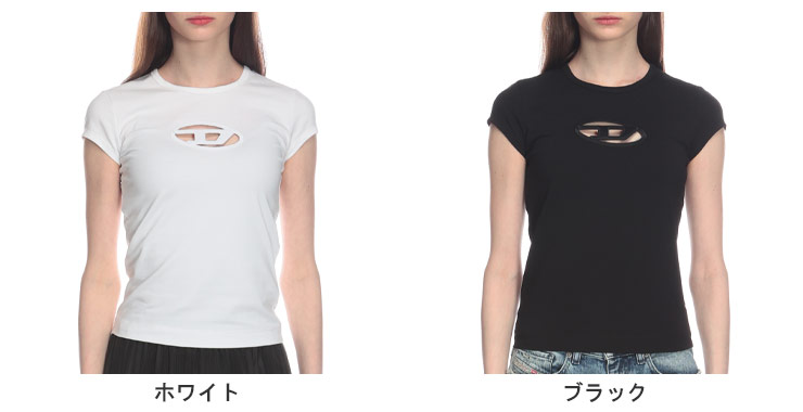 DIESEL（ディーゼル） 半袖 Tシャツ レディース チェストオーバルD