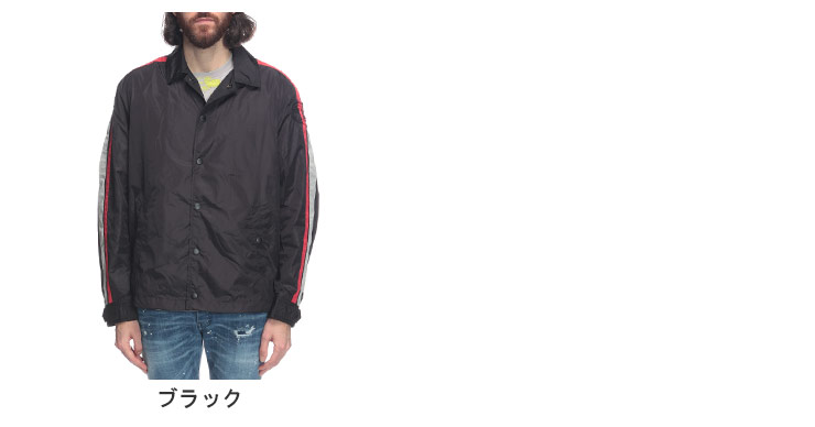 DIESEL ディーゼル コーチジャケット メンズ アームライン フル