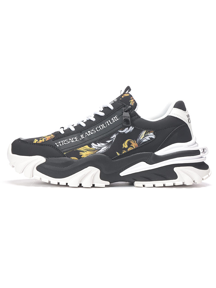 ヴェルサーチ ジーンズクチュール ハイカットスニーカー UK9 総柄 VERSACE JEANS COUTURE ヴェルサーチェ スニーカー メンズ