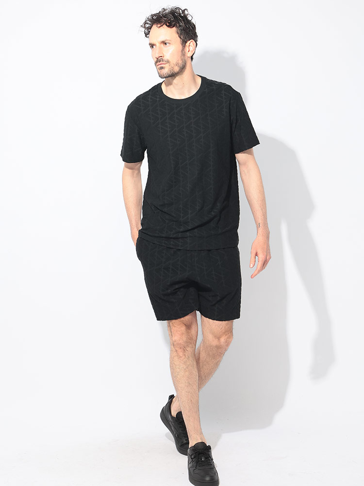 EMPORIO ARMANI シアサッカー　ハーフパンツ　L EMPORIO ARMANI シアサッカー ハーフパンツ L エンポリオアルマーニ