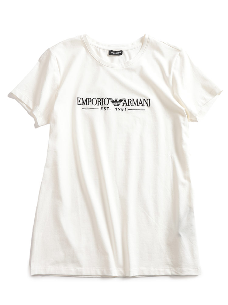 送料・関税込【EMPORIO ARMANI】刺繍 クルーネック 半袖 Tシャツ 7537218210_9.jpg