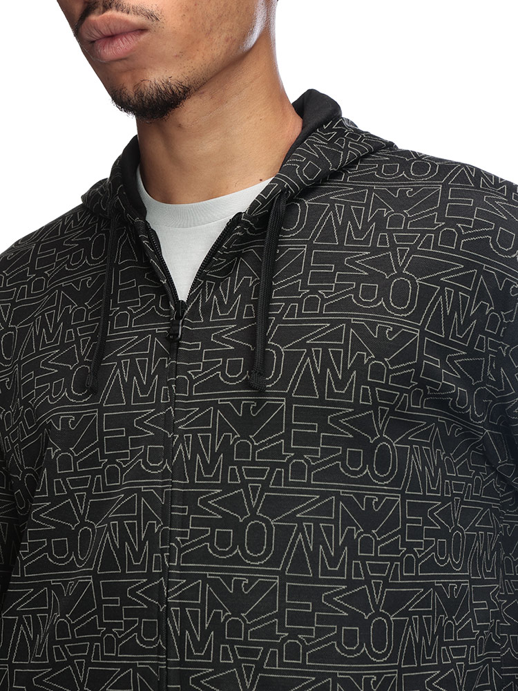 EMPORIO ARMANI ✨スプリングコート　ティアード　総柄　WジップL EMPORIO ARMANI ✨スプリングコート ティアード 総柄 WジップL