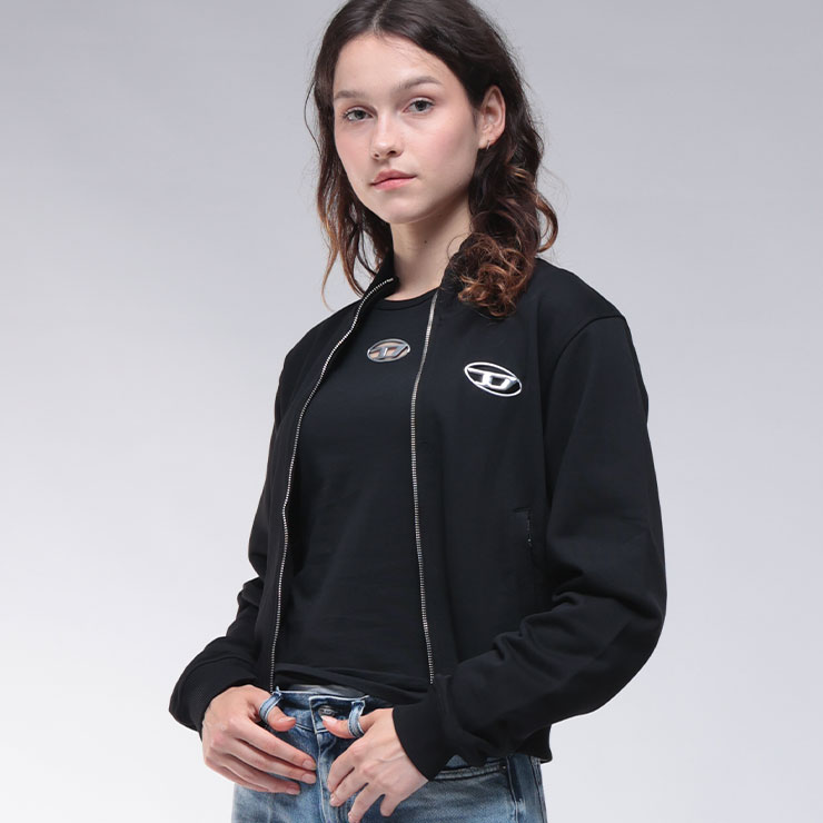 DIESEL（ディーゼル） オーバルD フルジップ パーカー DSLA168420BMBJ