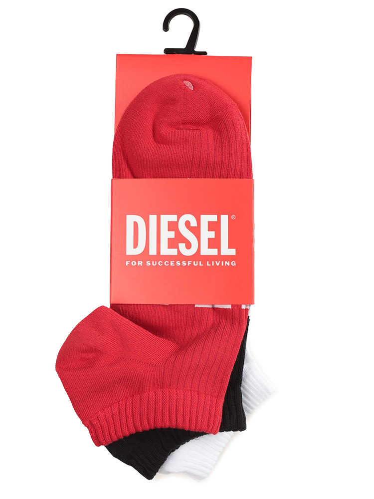 DIESEL（ディーゼル） メンズ スニーカーソックス 3足セット