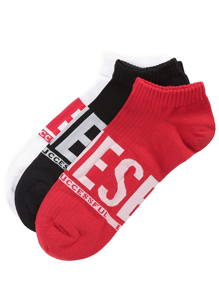 DIESEL（ディーゼル） メンズ スニーカーソックス 3足セット