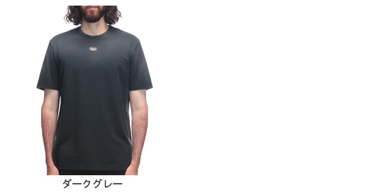 DIESEL（ディーゼル） Tシャツ メンズ メタルオーバルD ランダム