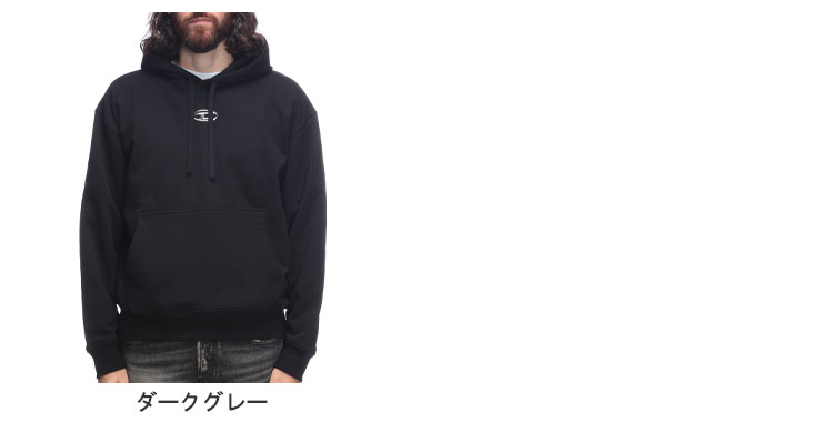 DIESEL（ディーゼル） メンズ オーバルD メタルロゴ ルーズフィット
