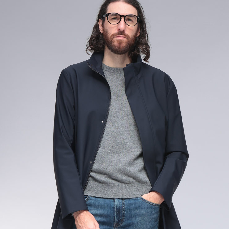EMPORIO ARMANI エンポリオアルマーニ メンズ スタンドカラー ハーフ