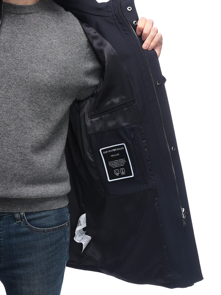EMPORIO ARMANI エンポリオアルマーニ メンズ スタンドカラー ハーフ