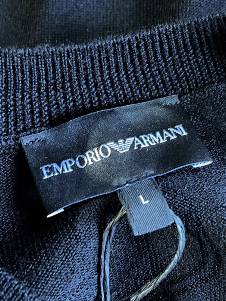 EMPORIO ARMANI エンポリオアルマーニ メンズ レタリックロゴ ニット