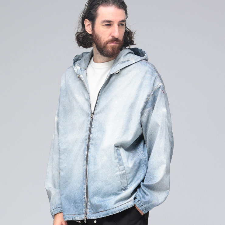 DIESEL（ディーゼル） ストレッチ デジタルグラフィック フルジップ