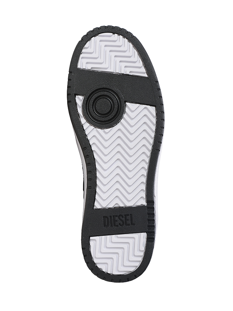 DIESEL（ディーゼル） メンズ レザー ロゴ ローカットスニーカー S
