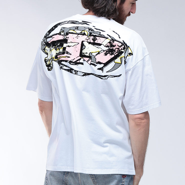 未使用　DIESEL シルバープリント半袖Tシャツ DIESEL（ディーゼル） メンズ Tシャツ T ADJUST DOVAL PJ A15056 0AIJU