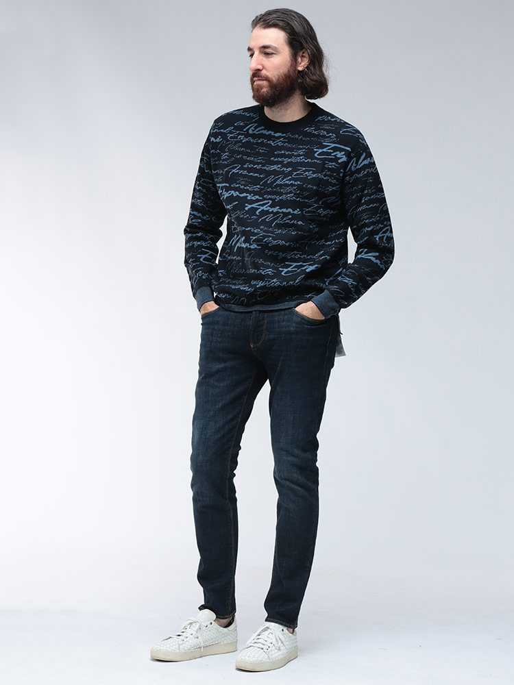 EMPORIO ARMANI エンポリオアルマーニ ニット トップス 総柄 オール