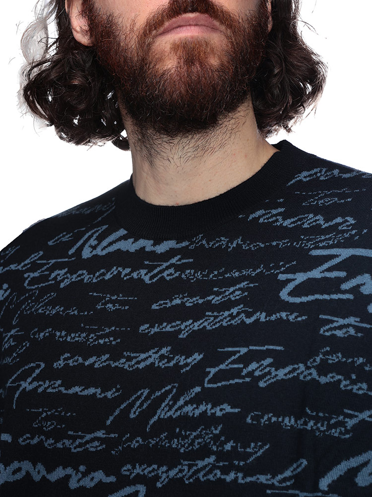 EMPORIO ARMANI エンポリオアルマーニ ニット トップス 総柄 オール