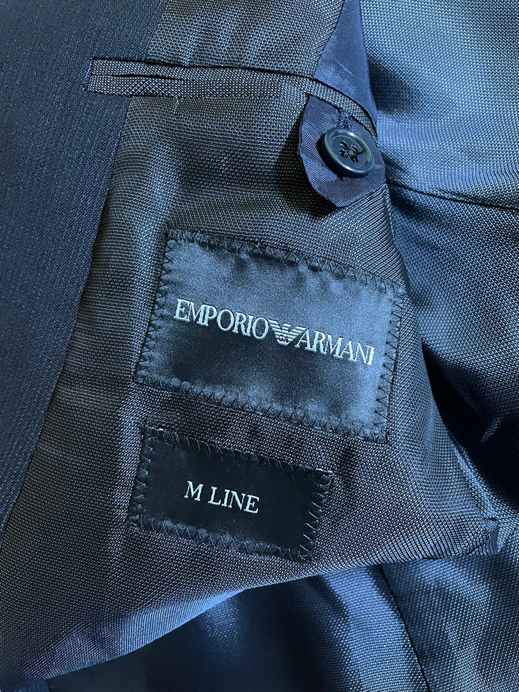 EMPORIO ARMANI エンポリオアルマーニ メンズ ピンストライプ シングル