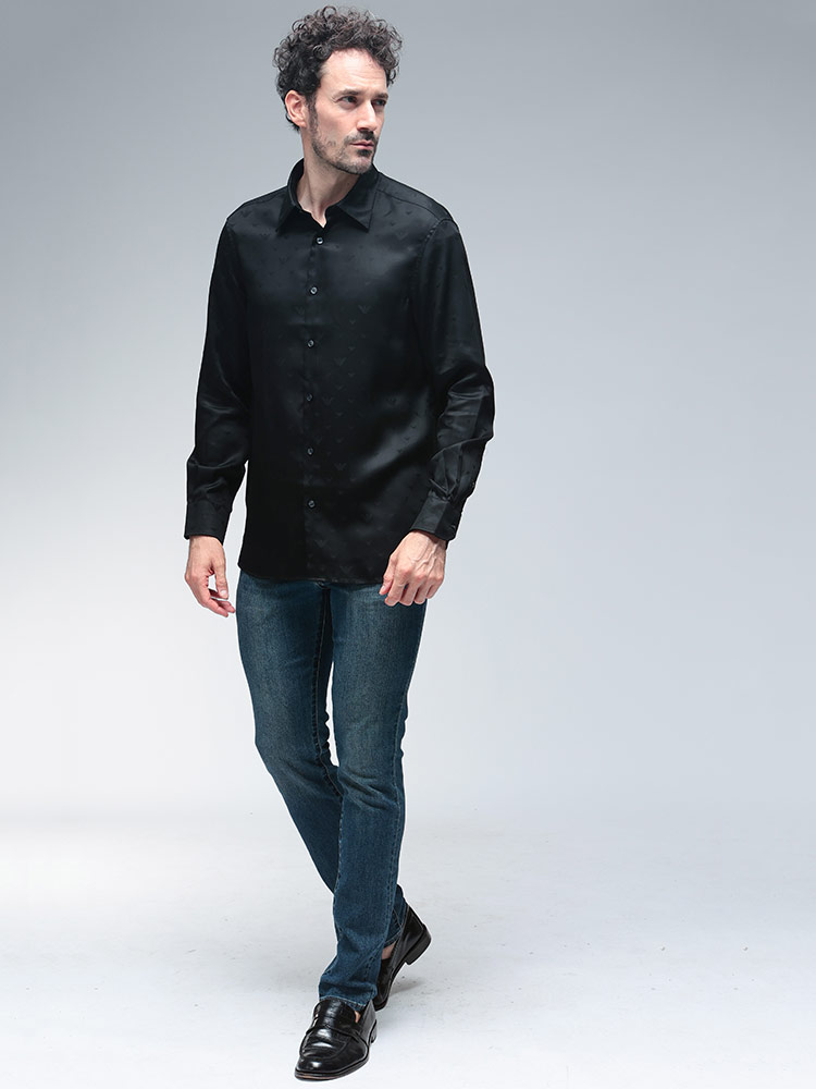 EMPORIO ARMANI エンポリオアルマーニ シャツ トップス イーグル総柄